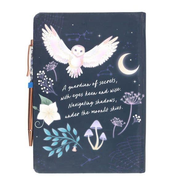 Night Owl Journal with Sodalite Pen Night Owl Journal with Sodalite Pen