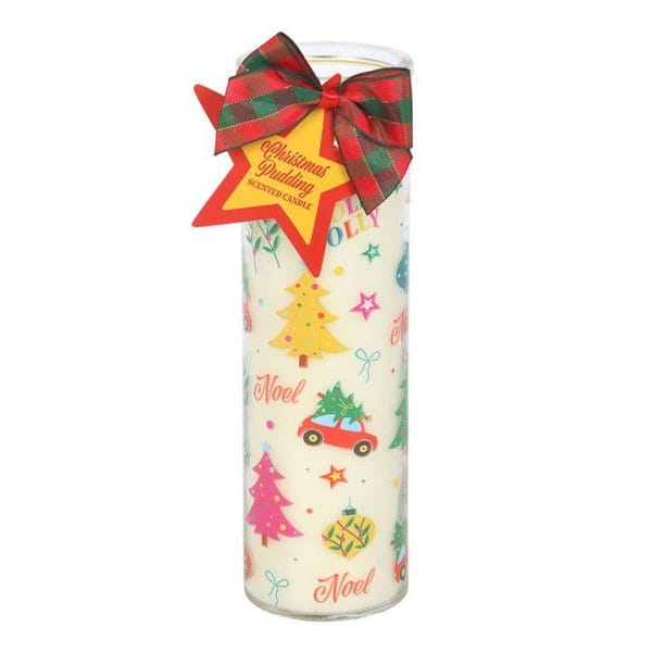 Nostalgic Christmas Print Christmas Pudding Scented Tube Candle Nostalgic Christmas Print Christmas Pudding Scented Tube Candle