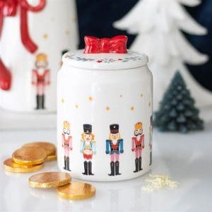 Nutcracker Storage Jar with Bow