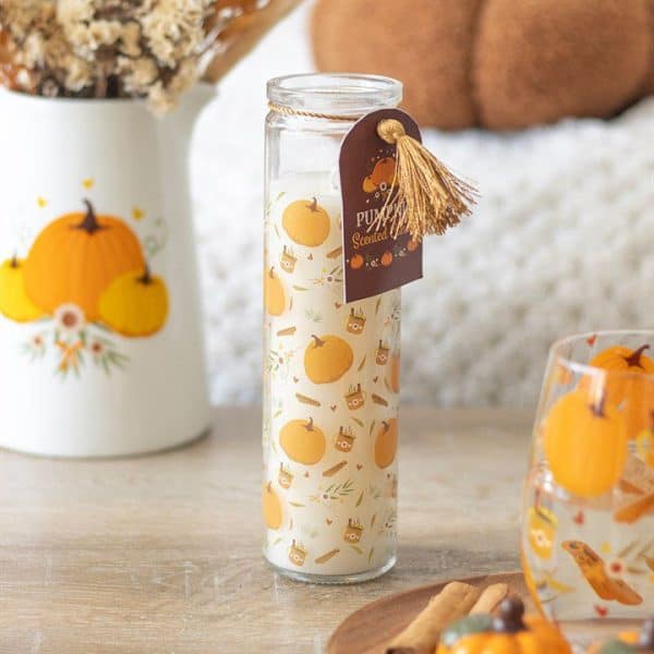 Pumpkin Print Tube Candle Pumpkin Print Tube Candle
