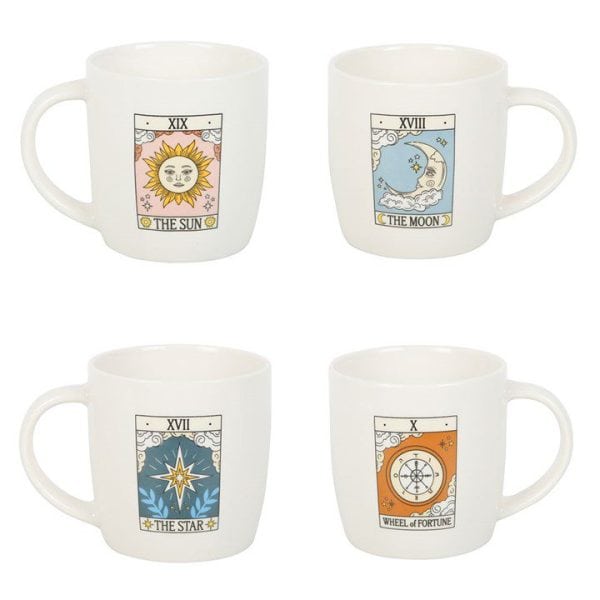 Set of 4 Vintage Tarot Mugs Set of 4 Vintage Tarot Mugs
