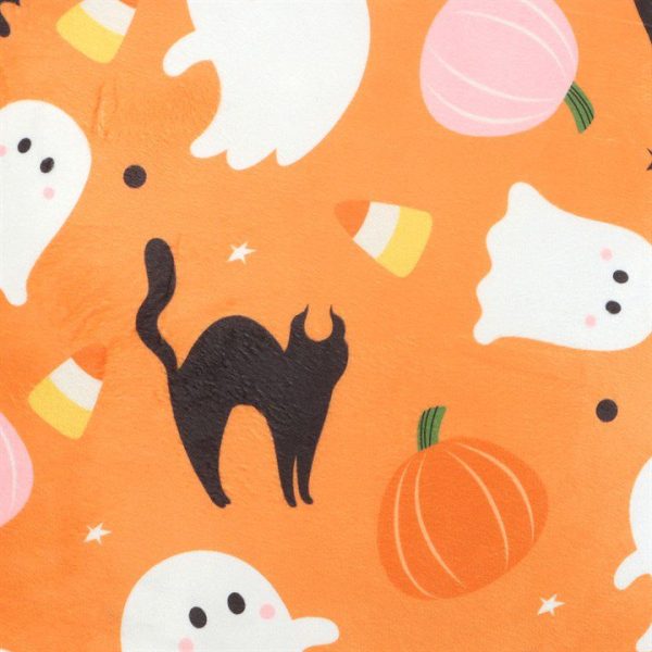 Square Sweet and Spooky Ghost Print Cushion Square Sweet and Spooky Ghost Print Cushion