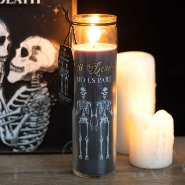 Til Death Do Us Part Amber Noir Tube Candle Til Death Do Us Part Amber Noir Tube Candle