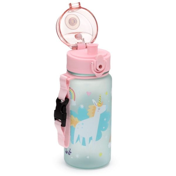 350ml Shatterproof Pop Top Children's Water Bottle - Unicorn Magic BOT216 - Image 2