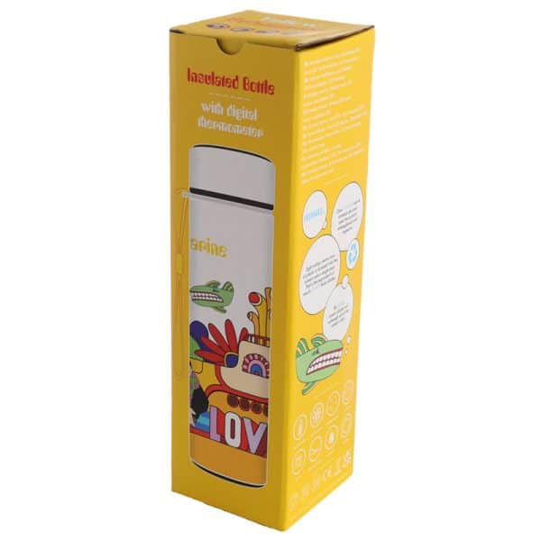 Reusable Insulated Drinks Bottle Digital Thermometer - Yellow Submarine BOT136 - Image 3