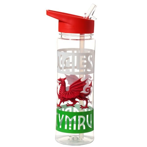Reusable Water Bottle 550ml - Welsh Dragon Wales (Cymru) Souvenir BOT105 - Image 4