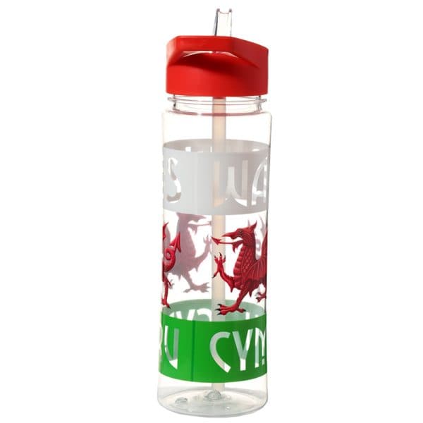 Reusable Water Bottle 550ml - Welsh Dragon Wales (Cymru) Souvenir BOT105 - Image 3