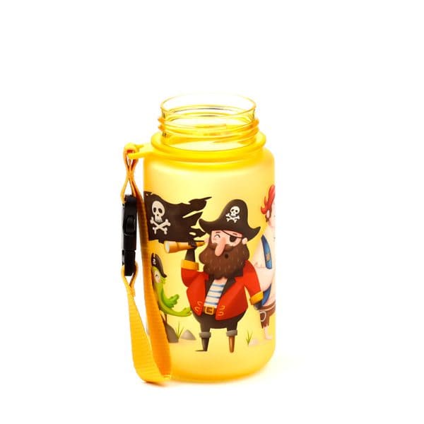 350ml Shatterproof Pop Top Children's Water Bottle - Jolly Rogers Pirates BOT231 - Image 3