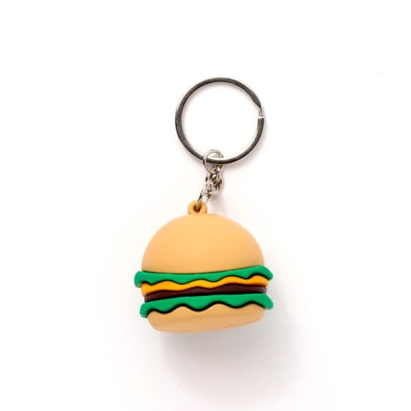 3D PVC Keyring - Foodiemals Hammy the Burger KEY297 - Image 4