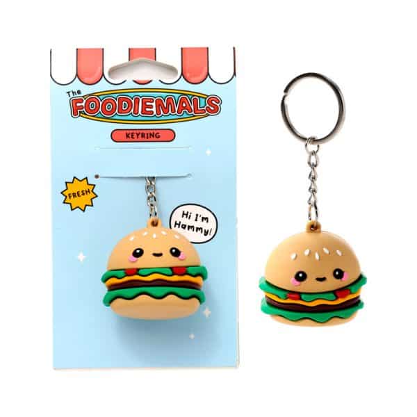 3D PVC Keyring - Foodiemals Hammy the Burger KEY297 - Image 7