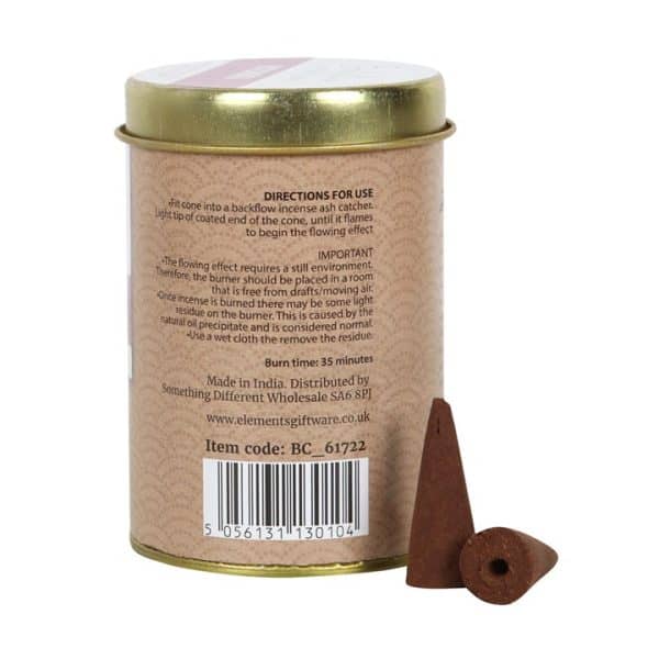 6 Tins of Elements Patchouli Jumbo Backflow Cones 6 Tins of Elements Patchouli Jumbo Backflow Cones