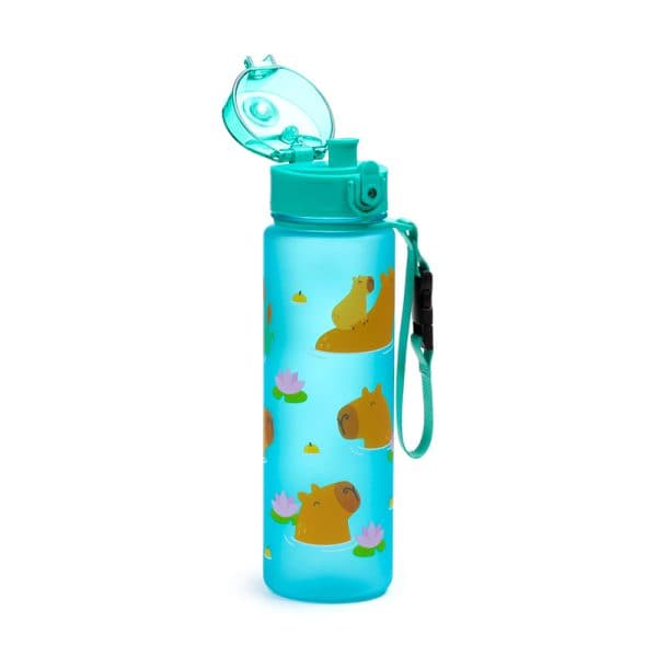 600ml Shatterproof Pop Top Water Bottle - Capybara BOT353 - Image 2
