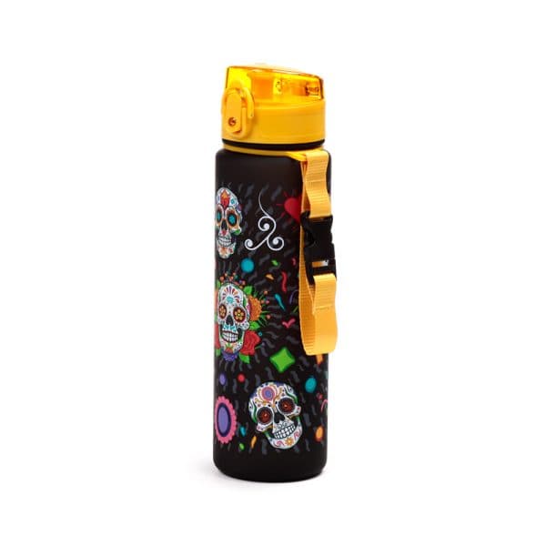 600ml Shatterproof Pop Top Water Bottle - Day of the Dead BOT358 - Image 5
