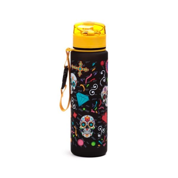 600ml Shatterproof Pop Top Water Bottle - Day of the Dead BOT358 - Image 7