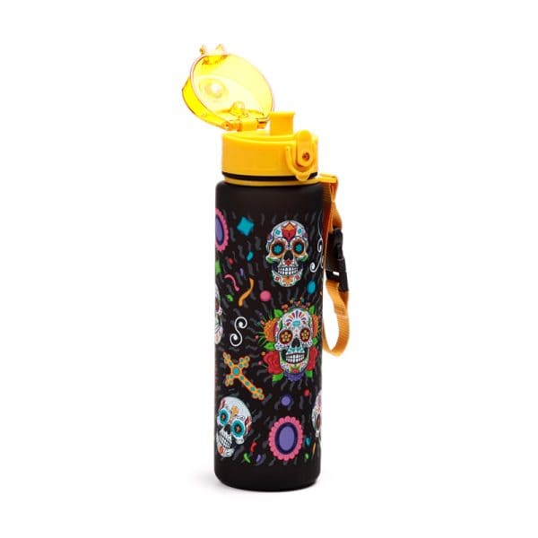600ml Shatterproof Pop Top Water Bottle - Day of the Dead BOT358 - Image 2