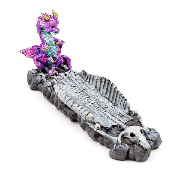Ashcatcher Incense Burner - Elements Baby Dragon Skeleton DRG552 - Image 5