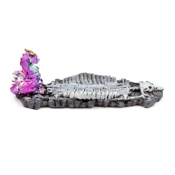 Ashcatcher Incense Burner - Elements Baby Dragon Skeleton DRG552 - Image 6