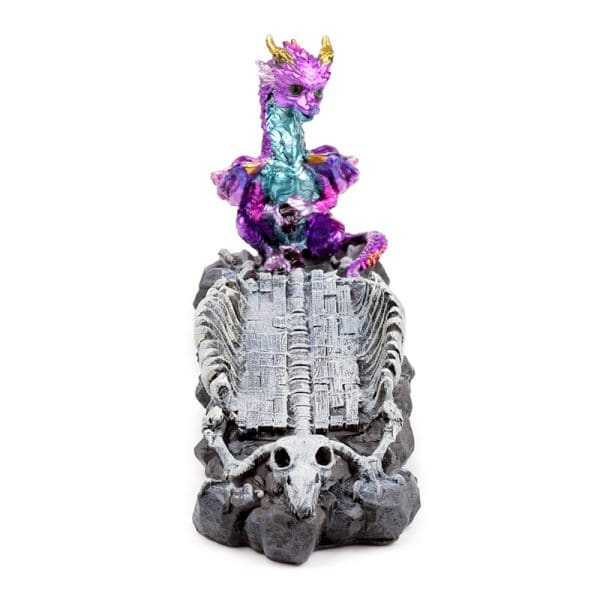 Ashcatcher Incense Burner - Elements Baby Dragon Skeleton DRG552 - Image 4