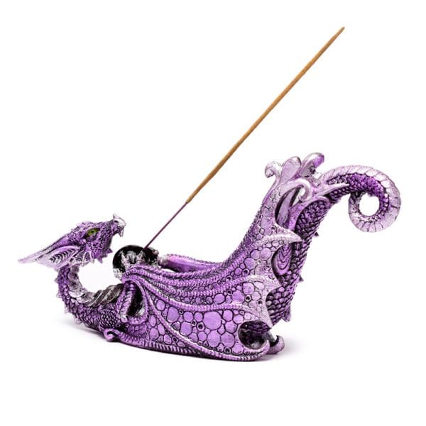 Ashcatcher Incense Burner - Enchanted Nightmare Dragon Crystal Orb DRG567 - Image 2