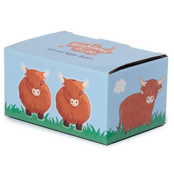 Ceramic Salt & Pepper Set - Highland Coo SP91 - Image 8