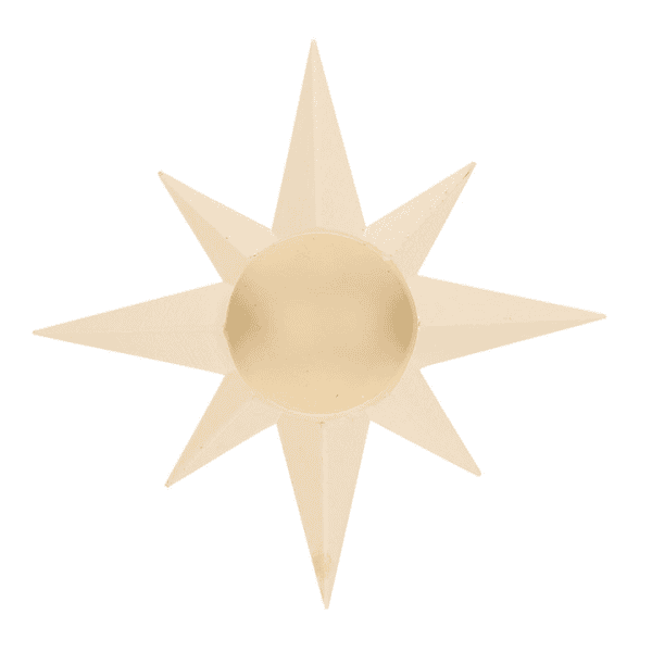 Cream Star Tealight Candle Holder Cream Star Tealight Candle Holder