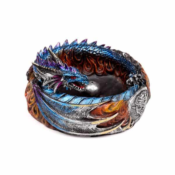 Dark Legends Dragon incense Burner - Circle of Fire DRG584 - Image 10