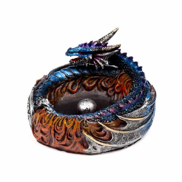 Dark Legends Dragon incense Burner - Circle of Fire DRG584 - Image 6
