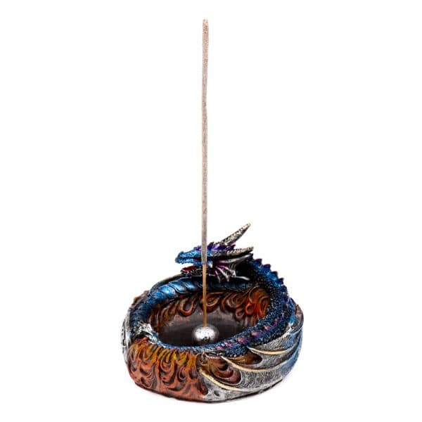 Dark Legends Dragon incense Burner - Circle of Fire DRG584 - Image 7