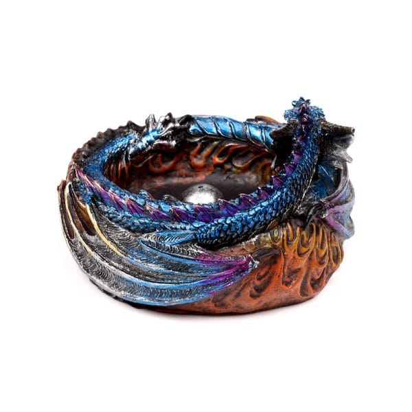 Dark Legends Dragon incense Burner - Circle of Fire DRG584 - Image 8