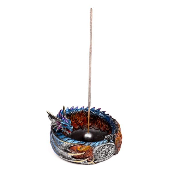 Dark Legends Dragon incense Burner - Circle of Fire DRG584 - Image 2