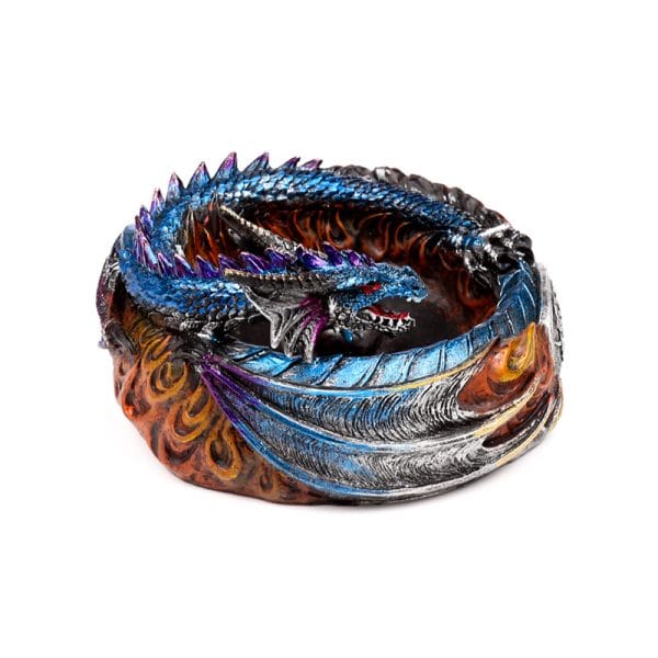 Dark Legends Dragon incense Burner - Circle of Fire DRG584 - Image 9