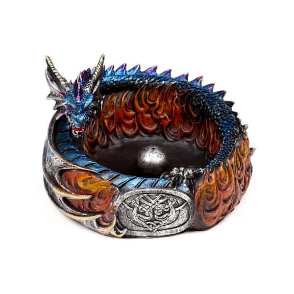 Dark Legends Dragon incense Burner - Circle of Fire DRG584 - Image 3