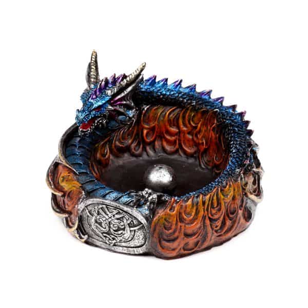 Dark Legends Dragon incense Burner - Circle of Fire DRG584 - Image 4