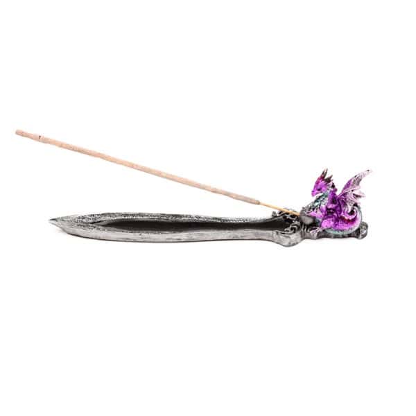 Dark Legends Dragon incense Burner - Mini Amethyst Dragon DRG581 - Image 6