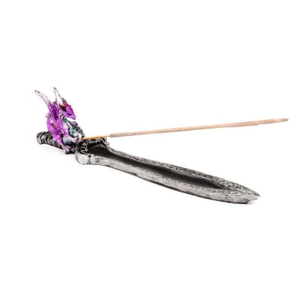 Dark Legends Dragon incense Burner - Mini Amethyst Dragon DRG581 - Image 2