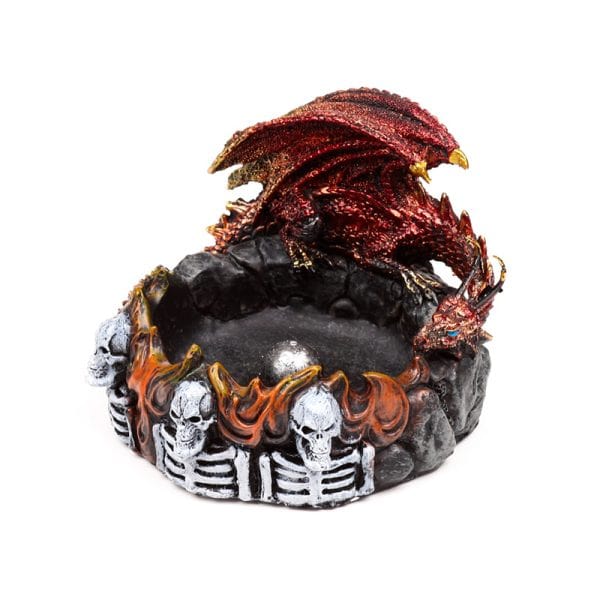 Dark Legends Dragon incense Burner - Ring of Fire DRG583 - Image 4