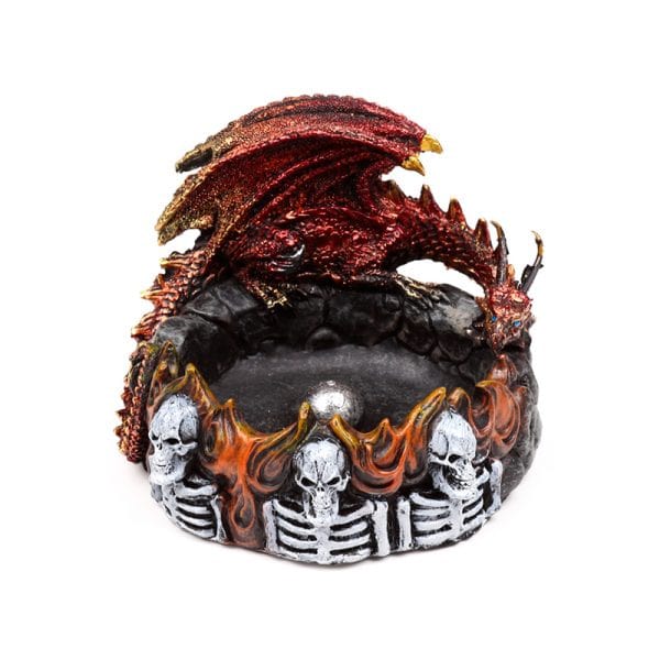 Dark Legends Dragon incense Burner - Ring of Fire DRG583 - Image 3