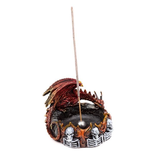 Dark Legends Dragon incense Burner - Ring of Fire DRG583 - Image 2