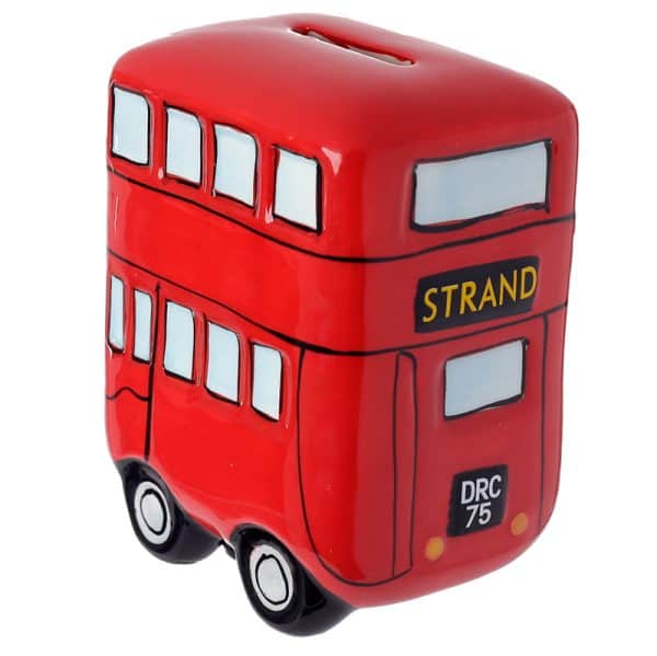 Fun Novelty Ceramic Red Routemaster Bus Money Box MB98 - Image 4