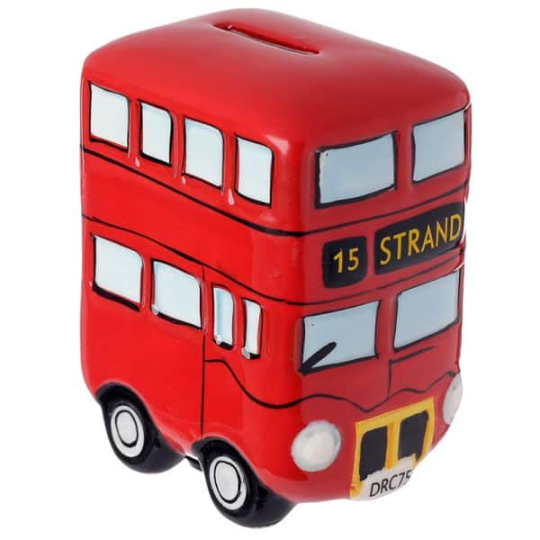 Fun Novelty Ceramic Red Routemaster Bus Money Box MB98 - Image 2
