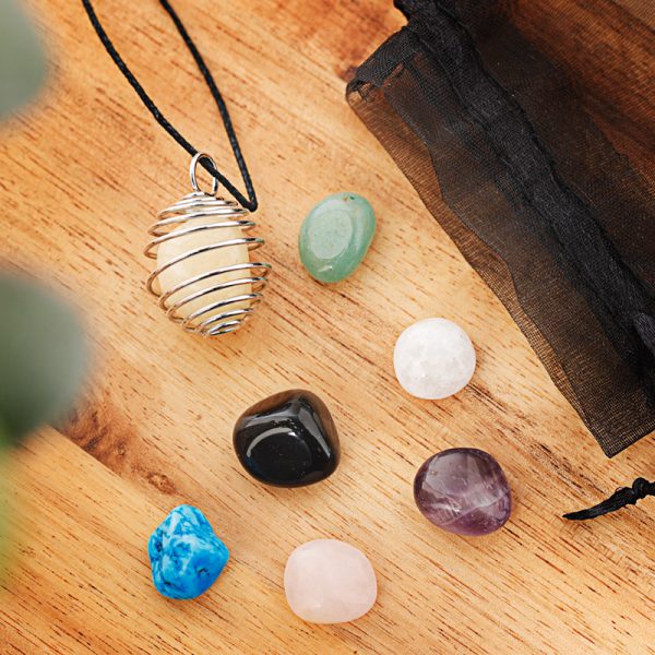 Gemstone Necklace Kit with Assorted Stones MIN22 - Image 3
