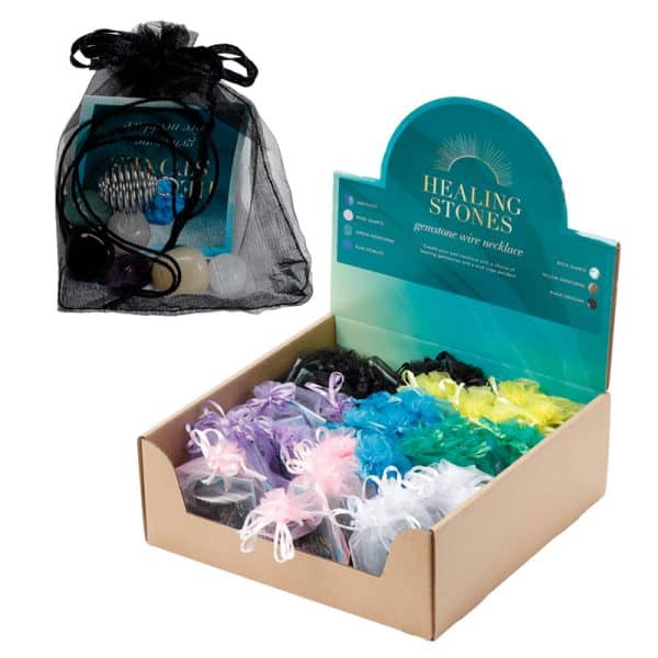 Gemstone Necklace Kit with Assorted Stones MIN22 - Image 2