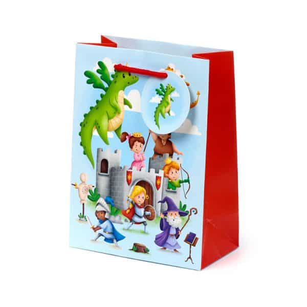 Gift Bag (Medium) - Knights & Dragons GBAG121B - Image 3