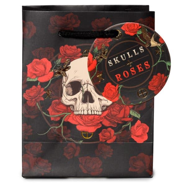 Gift Bag (Small) - Skulls & Roses Red Roses GBAG90C - Image 5