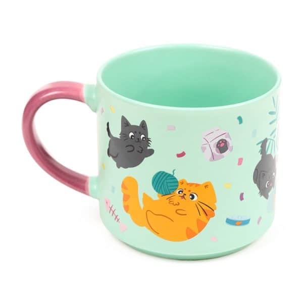 Large Porcelain Mug - Beans & Co Cat MUG476 - Image 5