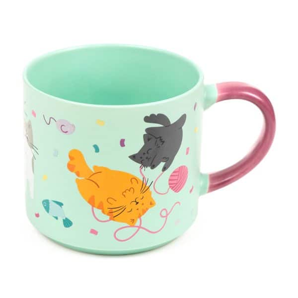 Large Porcelain Mug - Beans & Co Cat MUG476 - Image 3