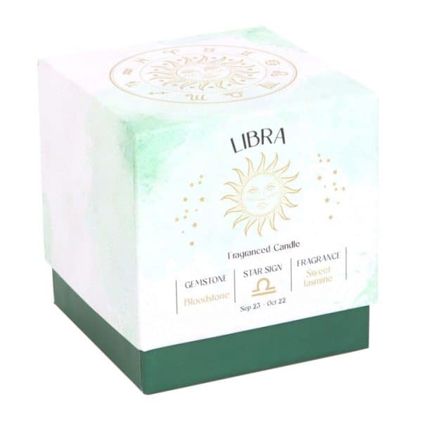 Libra Sweet Jasmine Gemstone Zodiac Candle Libra Sweet Jasmine Gemstone Zodiac Candle
