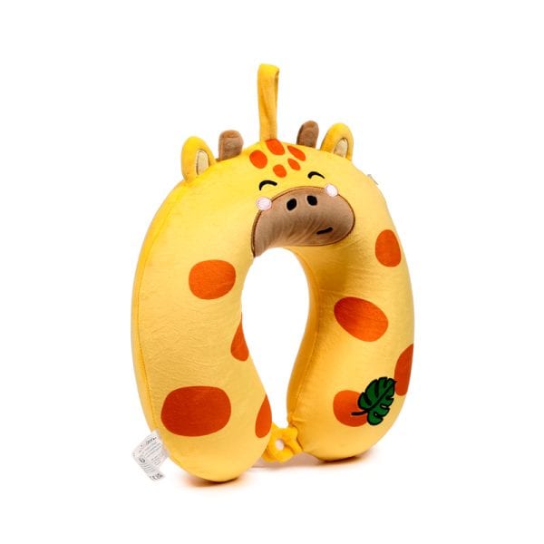 Relaxeazzz Plush Memory Foam Travel Pillow - Adoramals Raffi the Giraffe CUSH409 - Image 1