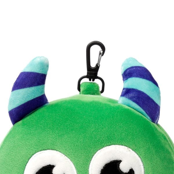 Relaxeazzz Travel Pillow & Eye Mask - Green Monstarz Monster CUSH223 - Image 6