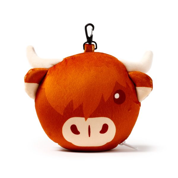 Relaxeazzz Travel Pillow & Eye Mask - Highland Coo Cow CUSH262 - Image 4